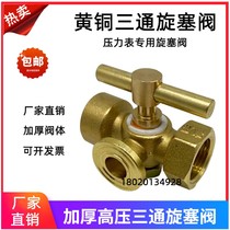 Thick high-pressure brass plug boiler pressure gauge tong san tong plug 4-M20x1 5 buffer tube