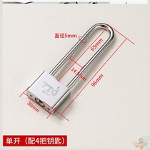 Safety glass door lock Large lock anti-theft warehouse door wardrobe u-lock Door lock Small anti-rust home