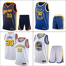 Warriors Curry No 30 city version Clay Thompson Wiggins Durant mens and womens basketball clothes custom group purchase