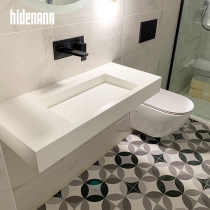 hidenana custom Nordic artificial stone table upper basin wash basin home toilet can be hung wall integrated basin