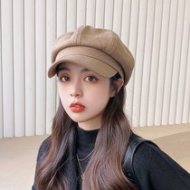 2021 new berets spring autumn season Korean version 100 lap pure color report child hat painter hat tide day anise cap woman