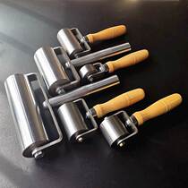Metal press wheel double bearing solid flat press roller waterproof coil leather press edge roller self-adhesive seam tool