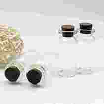 2*5CM empty bottle with cork small glass bottle creative diy wishing bottle transparent mini drift bottle