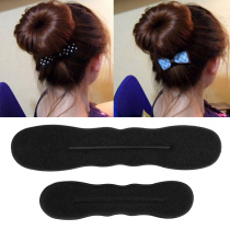 Sponge plate iron ball head flower hair hair tool big and small curly hair pan head lazy person quick tie hair