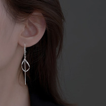 Unique Ear Line Advanced Sensation 2022 New Tide Earrings Small Crowd Design Sensation Flow Suchangi Pure Silver Anti-Allergy Woman