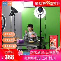 Thickened imported green curtain matting background cloth shooting Net Red live room matting matting green background portable easy pull lifting photo matting special effects green cloth 3D three-dimensional matting cloth opaque light