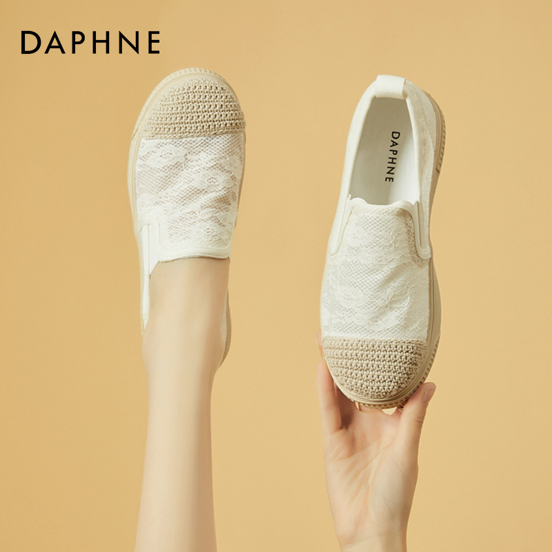 Daphne Xiaoxiangfeng 漁師の靴の女性の 2023 新秋メッシュ通気性スリッポンシューズフラットマタニティシューズ