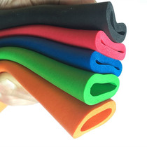 Rubber and plastic NBR rubber foam smooth sponge tube heat insulation cover environmentally friendly anti-collision handlebar hollow soft foam Cotton