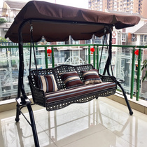 Outdoor swing garden courtyard terrace swing indoor home rattan balcony hanging basket Outdoor Rocking chair swing hanging chair