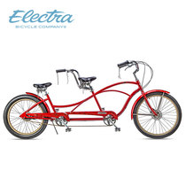 Electra Bicycle Double Car Fire Red Hell Betty Tandem
