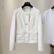 South Korea white fragrance fur fur coat female spring and autumn new short jacket jacket coat small lamb leather gas tops