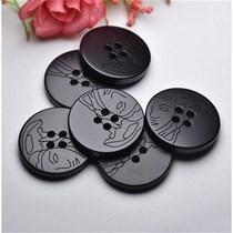  2021 fashion resin four-eye buttons bleached woolen coat hand-sewn buckle resin mixed flower button
