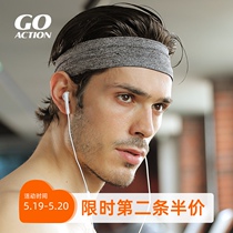 Sports headband sweat-absorbing antiperspirant belt Mens summer running basketball boys wear fitness hairband Yoga sweat-inducing headband