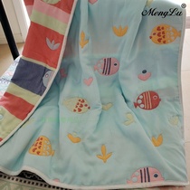 Thickening Spring Spring Autumn Infant Baby 10 Layers Gauze Cotton Quilted by Kindergarten Quilt Child Cover by Air Conditioning