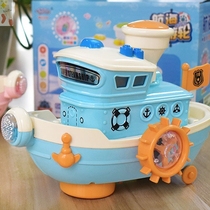 Childrens electric universal sound and light large luxury tour ship model simulation ship speedboat warship boys and girls toys