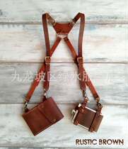 2021wish new retro braces axillary satchel satchel mens outdoor mobile phone bag wine bag eBay