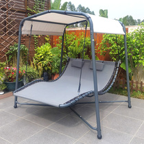Sub-Force Outdoor Autumn Thousands Double Hammock Rain Protection Sun Protection Hanging Chair Outdoor Rocking Chair Hanging Patio Garden Iron Art Casual