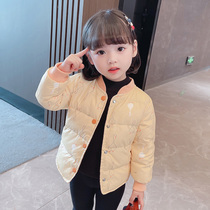 Girl Down Cotton Clothing Liner Autumn Winter 2021 New Light And Thin Childrens Blouses Child Clothing Baby Jacket Winter Clothing