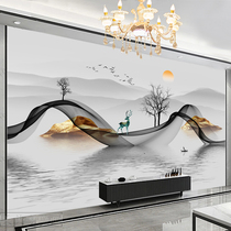 TV background wall paper 18D stereo wallpaper 8D modern simple living room bedroom custom mural film and television wall cloth
