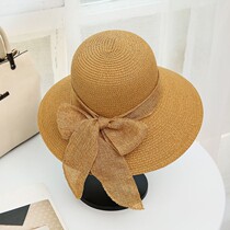 Hat Ladies Fashion small topper Straw hat Summer Sun Visor Sun hat Seaside vacation Beach hat Fisherman hat