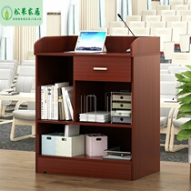  Podium Welcome desk Reception Desk Teacher podium School Teacher podium Cashier Tea cabinet Water cabinet