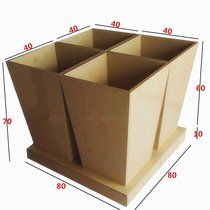 20 years of new supermarket solid wood rice bucket grain cabinet Rice bucket rice rack Bulk rice supermarket shelf fresh goods
