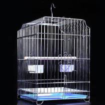  Stainless steel bold bird cage starling pigeon Xuanfeng breeding cage Parrot bird cage Large king-size oversized villa