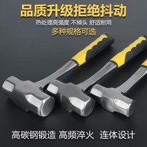 Octagonal hammer heavy masonry hammer tool hammer hammer one body hammer wall removal square head large household two hammer hammer hand hammer