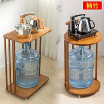 Pure water bottled water storage shelf standing on the ground boiling water cabinet with kettle storage rack removable small table