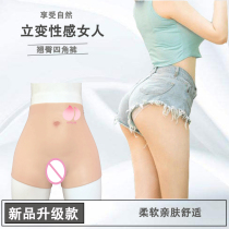 Pseudo-mother supplies wear fake Yin pants silicone underwear men and women can be inserted into lower body CD cross-dressing cos women bosses