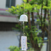 Ceramic wind bell hanging decoration day style and style and style home decoration bedroom patio pendant creative and delicate birthday present