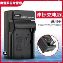 LED camera light single backfill light lamp npF550 F770 F770 F750 F750 F950 lithium battery charger fit