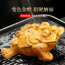 Cicada lucky ornaments Tea pet color change Toad cow pet can be raised Tea ceremony Tea table Tea plate Tea set fine jewelry
