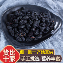 2021 new black mulberry dry 500g head stubble black mulberry hand selection big grain no sand brewing tea wine instant dried mulberry fruit