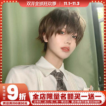 Man real wig hair male short hair is too gay fake hair boys daily matte Universal cos Korean version of handsome dk face