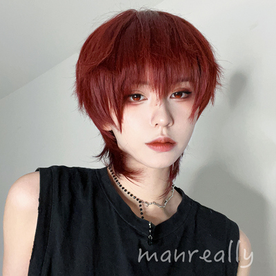 taobao agent The authentic and fake hair men's short hair men and women universal net red wolf tail realistic cos universal fluffy natural handsome kande hair