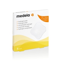 Medela Hydrogel Pads 4 Sheets Cold Wetter Wound Healing Therapy Effectively Relieves Pain