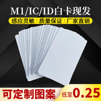 F08 Fudan M1 access card IDTK4100 white card induction Uid IC white card custom pattern write data new product