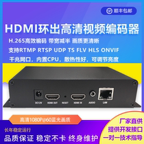 H 265hdmi ring out HD video live push stream encoder and IPTV monitoring rtmp srt Hikvision NVR
