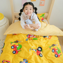 Kindergarten quilt three-piece cotton children quilt nap containing core baby quilt cover six sets of cotton