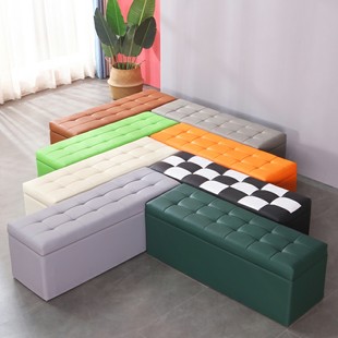 Rest area chair double bench barber shop long bar hair salon clothing storage sofa waiting for customers to sit