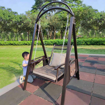Outdoor Autumn Thousands Balcony Patio Swing Autumn Thousands Villa Yard Outdoor Autumn Thousands Chairs Single Rocking Chair Childrens Iron Art Hanging Chair