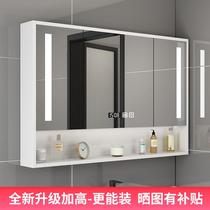 Bathroom smart mirror cabinet Wall-mounted bathroom mirror with shelf Waterproof storage toilet Toilet vanity mirror