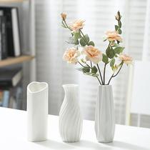 Vase Pendulum pieces Living room Flower Arrangement Creative Nordic Decorative Home Furnishing Brief Modern White Ceramic Dry Flower Floral