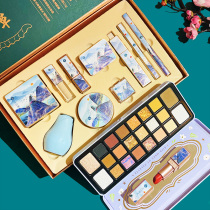 Christmas limited makeup set Velvet lipstick Eyeshadow gift box Beginner novice cosmetics full set of combination sets