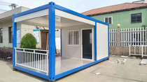 Container mobile house Custom site access control room Guard box fireproof rock wool simple temporary resident movable board room