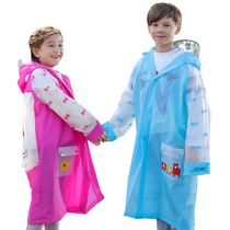 Cen flying Man raincoat Children EVA Men and women Fairy Fashion Great hat Bag Place Students Long Body Raincoat Jacket