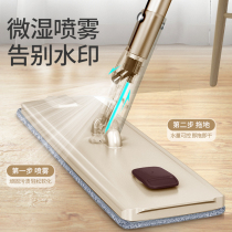 2021 spray water spray flat plate mop lazy people hand-free wash mop floor artifact dry and wet household one tow cloth net