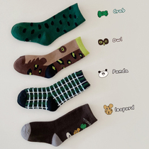 Childrens socks spring and autumn cotton animal boys and girls children zhong tong baby socks socks 1-3-5 age 8 in autumn and winter
