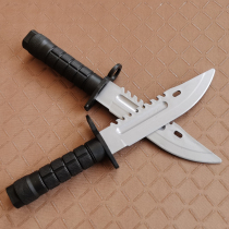 Rubber knife military training knife plastic dagger model knife stage sketch performance props martial arts practice training knife